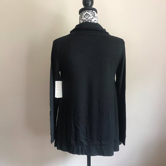 Willow Drive Cowl Neck Swing Top - Size Small - Black - Picture 5 of 7